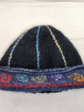 Newari Womens Wool Beanie Knit OS Icelandic Design